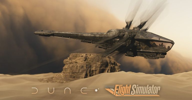 Dune : l'Ornithoptère de la deuxième partie s'envole sur Microsoft Flight Simulator
