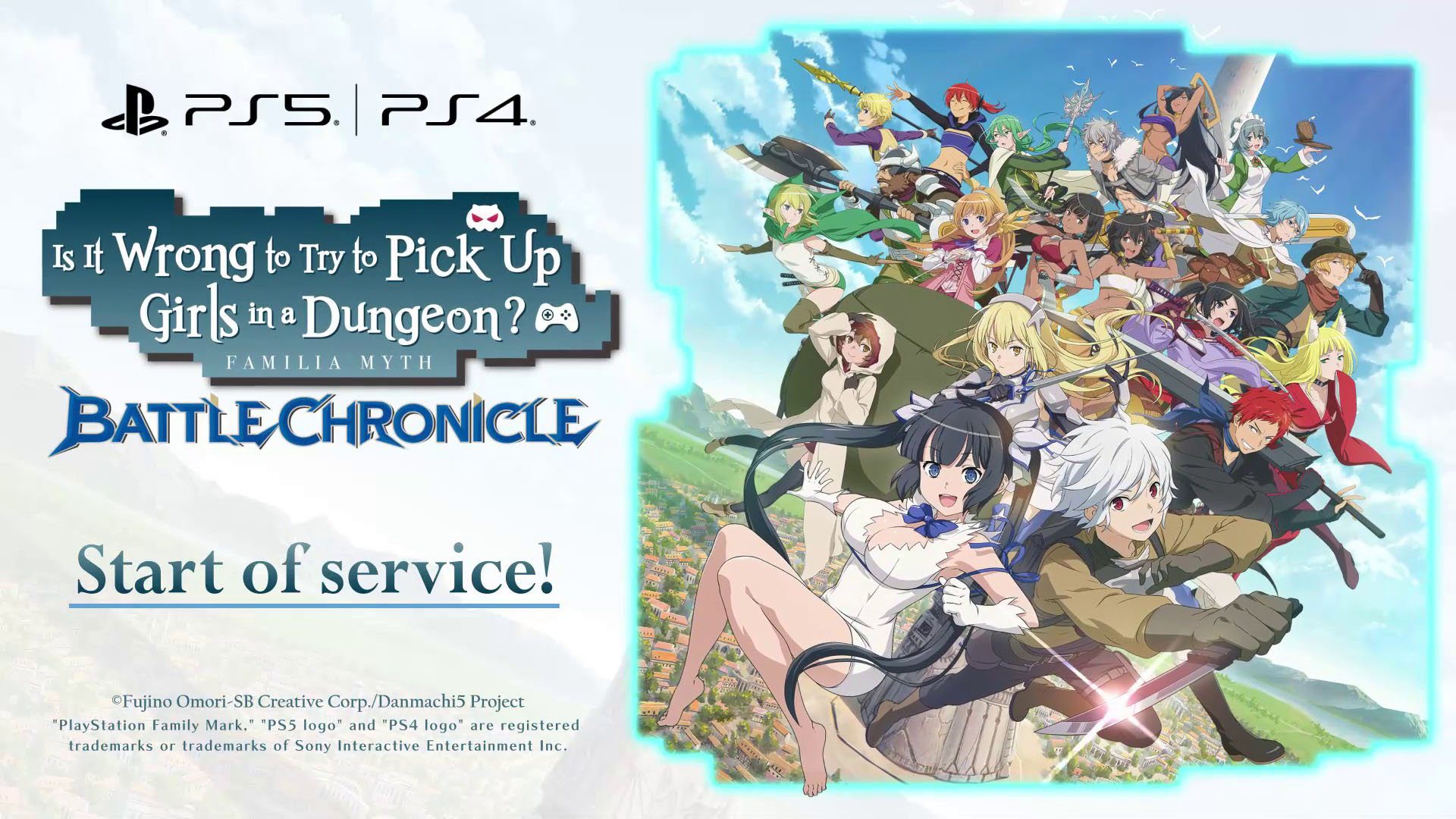  Est-ce mal d'essayer de draguer des filles dans un donjon ?  Familia Myth Battle Chronicle pour PS5, PS4 maintenant disponible    
