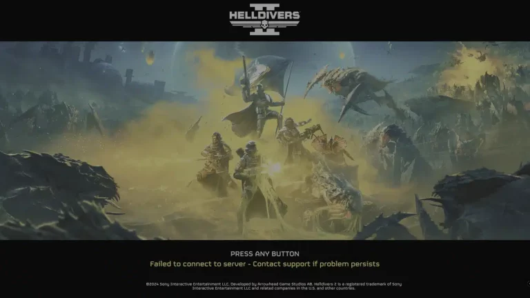 Helldivers 2 en panne pour maintenance du serveur le 11 février