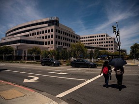 Bureaux d'IBM à Foster City, en Californie. La société a ordonné à tous les managers travaillant encore à distance de se déplacer à proximité d'un bureau.