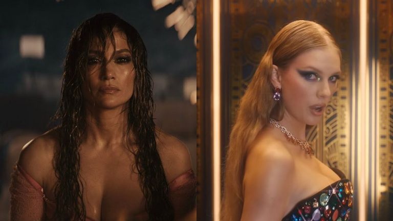 JLO in This is Me trailer/Taylor Swift music video