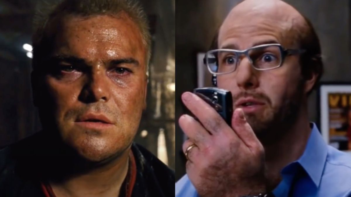 Jack Black and Tom Cruise in Tropic Thunder (side by side)