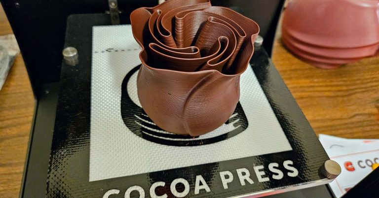 J’ai imprimé du chocolat sur une imprimante 3D et je l’ai mangé