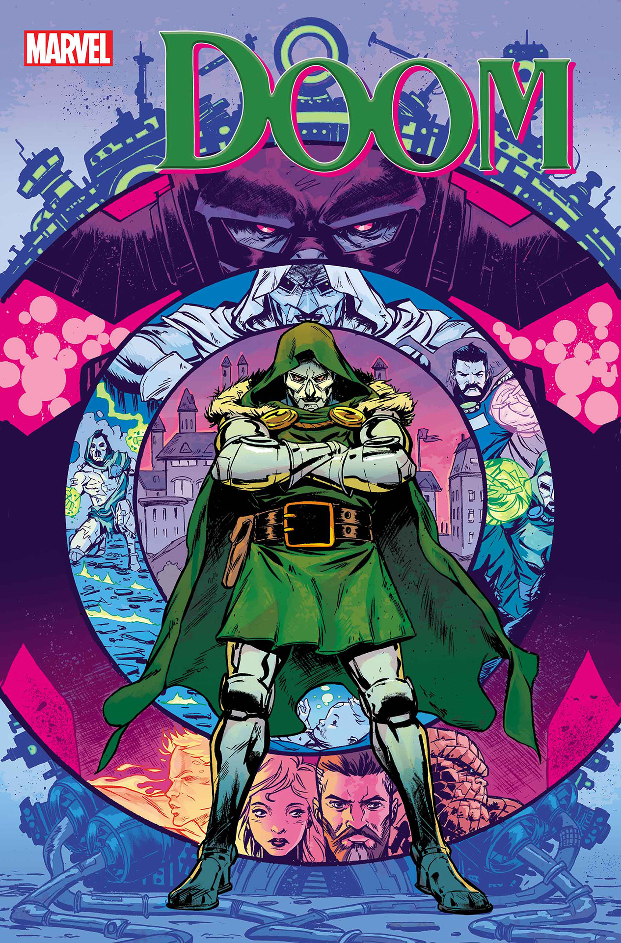 Couverture de Doom #1 par Sanford Greene