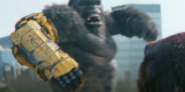 Kong obtient quelques « augmentations mineures » dans la dernière bande-annonce de Godzilla x Kong