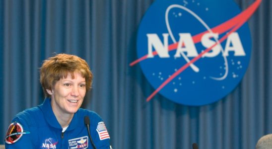 Space Shuttle Discovery commander Eileen Collins of Elmira, New York, addresses the news media after completing the Terminal Countdown Demonstration Test at Kennedy Space Center May 4, 2005 in Cape Canaveral, Florida. Despite Discovery's launch date being pushed back to no sooner than July, the STS-114 astronauts arrived in Florida for the Terminal Countdown Demonstration Test this week.