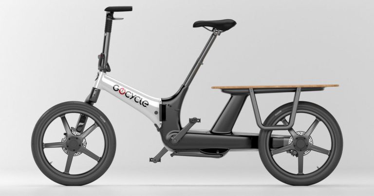 La gamme CX de vélos cargo électriques de Gocycle est légère et pliable