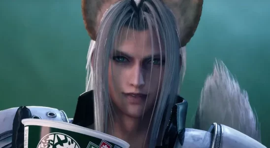 Sephiroth with fox ears in FF7 Rebirth.