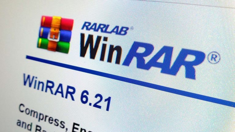 WinRAR logo on website