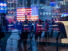 Informations boursières sur le site du Nasdaq à New York