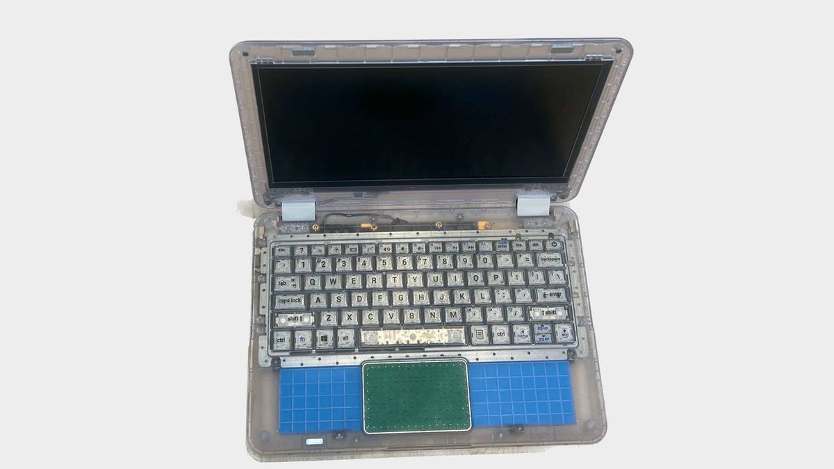 A Securebook 6 laptop by Justice Tech Solutions