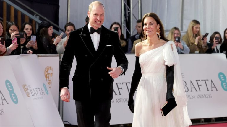 Prince William and Catherine attend the BAFTA Awards 2023