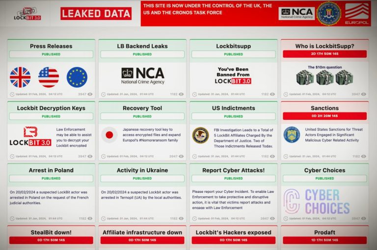 Les États-Unis sanctionnent les membres de LockBit après le retrait d’un ransomware