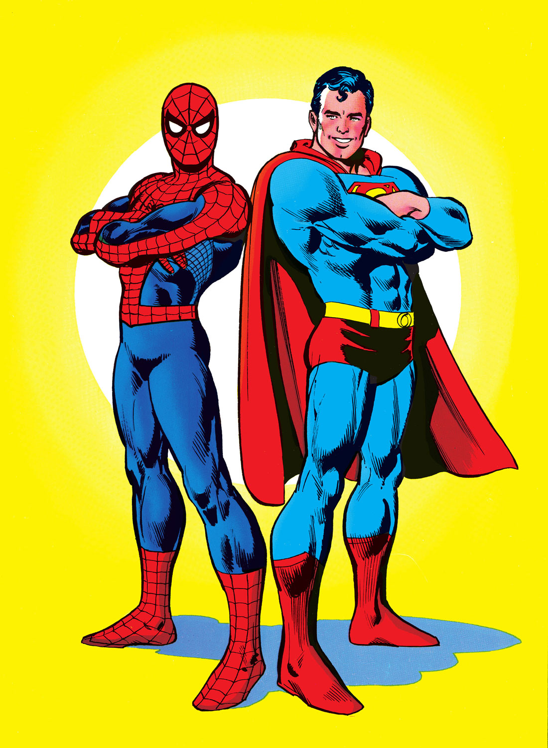 Art de Superman contre l'Amazing Spider-Man