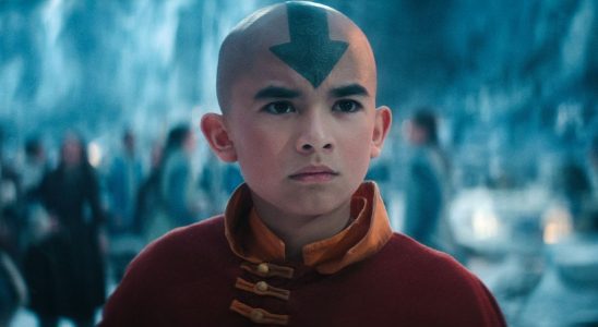 Avatar: The Last Airbender. Gordon Cormier as Aang in season 1 of Avatar: The Last Airbender. Cr. Courtesy of Netflix © 2024