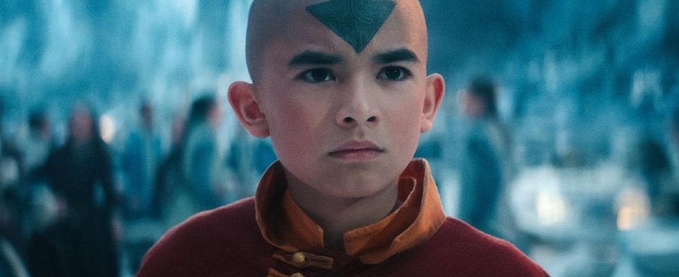 Avatar: The Last Airbender. Gordon Cormier as Aang in season 1 of Avatar: The Last Airbender. Cr. Courtesy of Netflix © 2024