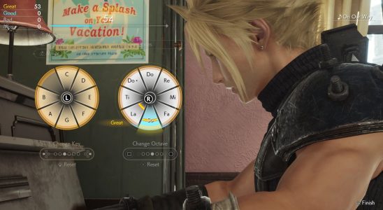 Les fans de Final Fantasy 7 Rebirth font preuve de créativité avec son piano en jeu