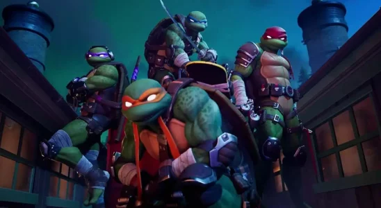 TMNT in the Fortnite cinematic.