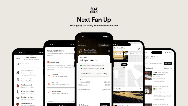 Les nouveaux outils de SeatGeek aident les fans à revendre leurs billets au meilleur prix