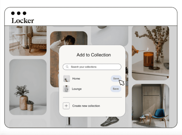 Locker organise vos liens d’achat en listes de souhaits et collages virtuels