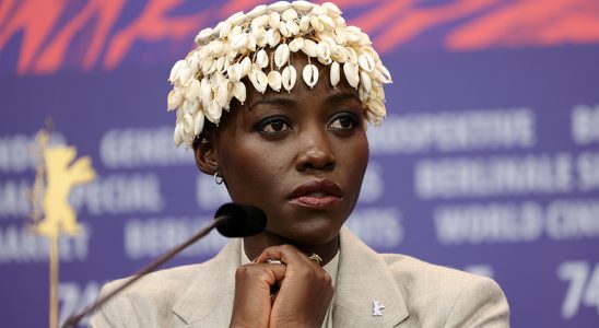 BERLIN, GERMANY - FEBRUARY 15: International Jury President Lupita Nyong'o reacts at the International Jury press conference during the 74th Berlinale International Film Festival Berlin at Grand Hyatt Hotel on February 15, 2024 in Berlin, Germany. (Photo by Andreas Rentz/Getty Images)