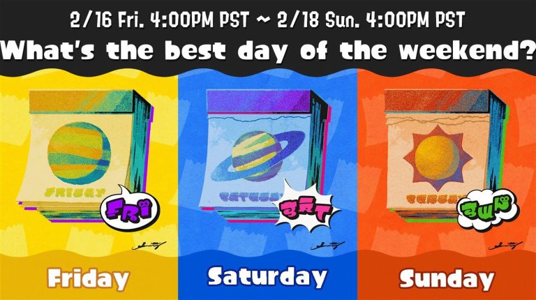 Mesdames et messieurs, le prochain Splatfest de Splatoon 3 est… le week-end !