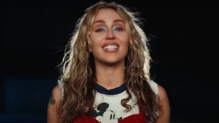 Miley Cyrus in Used to be Young music video.