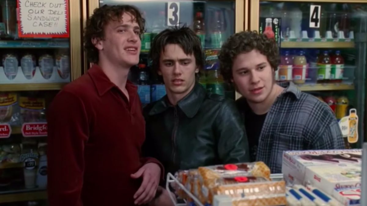 Jason Segel, James Franco, and Seth Rogan in Freaks and Geeks