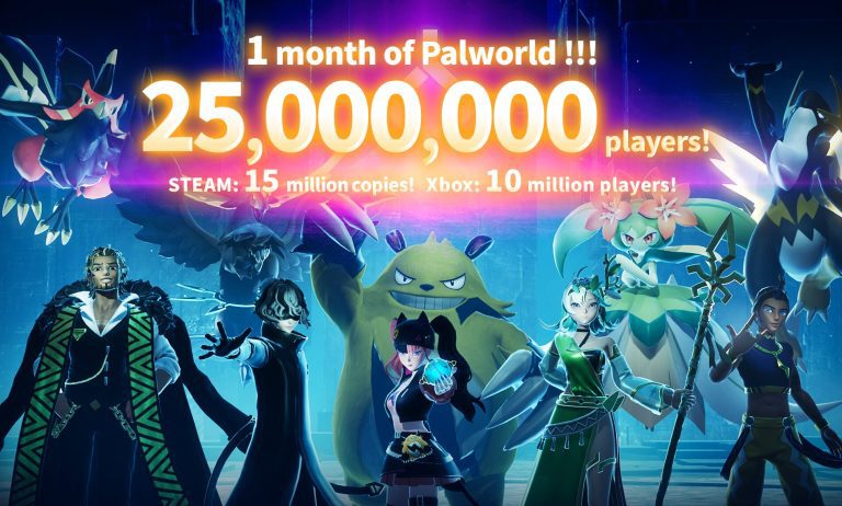 Palworld Early Access dépasse les 15 millions de ventes sur Steam et 10 millions de joueurs sur Xbox    
