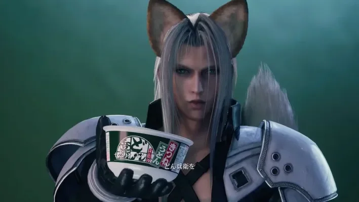 Sephiroth vous donnera… Nissin Donbei Kitsune Udon ?