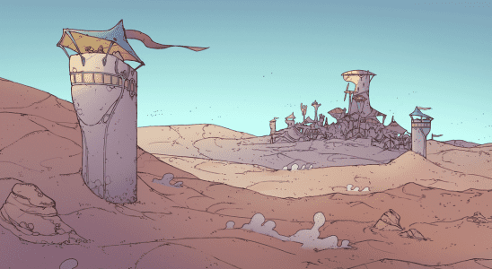 Survivez à un monde difficile dans la démo d'un constructeur de ville qui ressemble à un dessin de Moebius qui prend vie