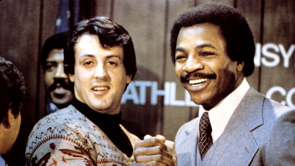 ROCKY, Sylvester Stallone, Carl Weathers, 1976, © United Artists / Courtesy: Everett Collection