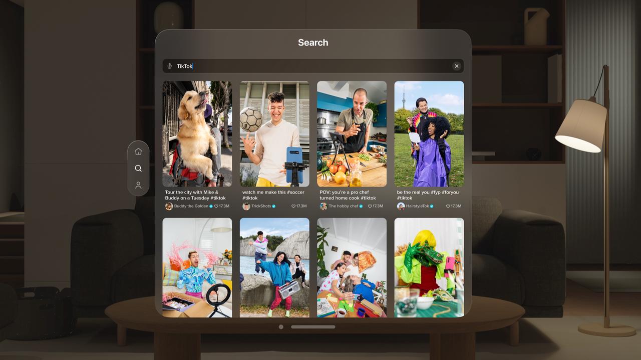 TikTok sur Apple Vision Pro