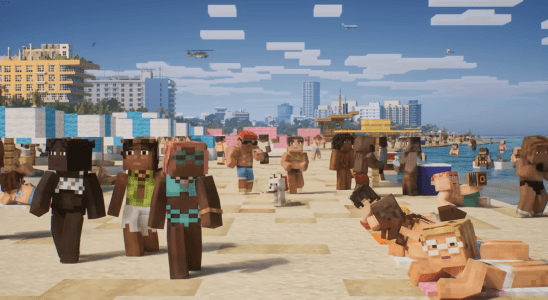 The GTA6 trailer recreated in Minecraft.