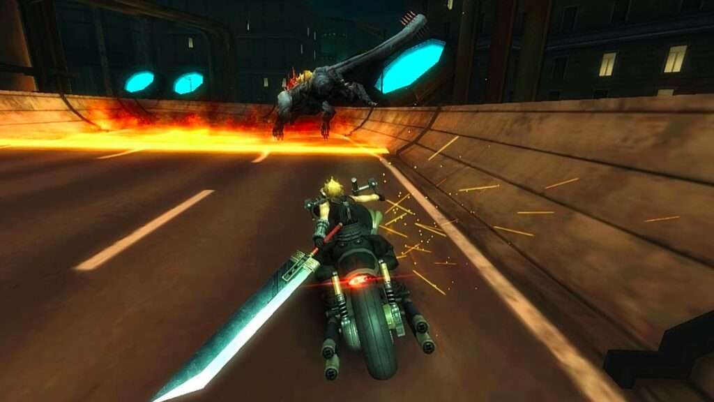 Capture d'écran de Final Fantasy 7 G-Bike