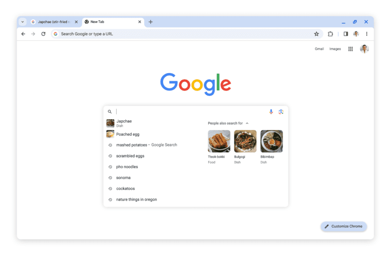 Google rend les suggestions de recherche dans Chrome plus utiles