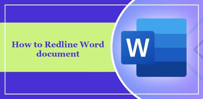 Comment Redline un document Word