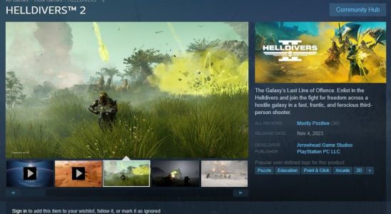 Le développeur de Helldivers 2 réagit alors que de faux jeux apparaissent sur Steam