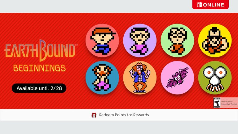 Icônes de la série EarthBound ajoutées au Nintendo Switch Online
