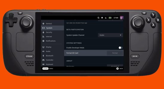 Comment formater les cartes SD Steam Deck
