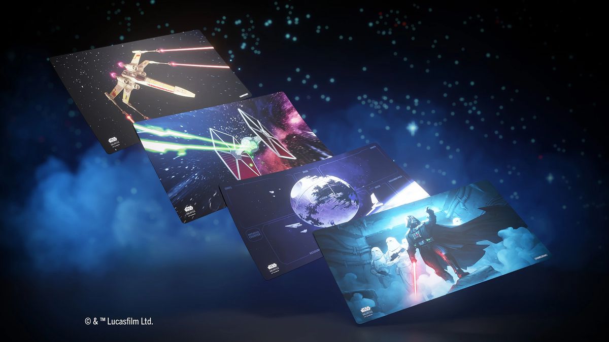 Illustration clé pour les tapis de jeu Star Wars Unlimited par Gamegenic