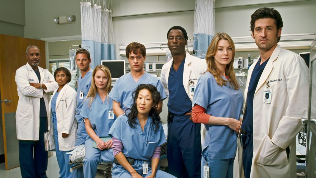 Ellen Pompeo, Patrick Dempsey in a cast show of Grey