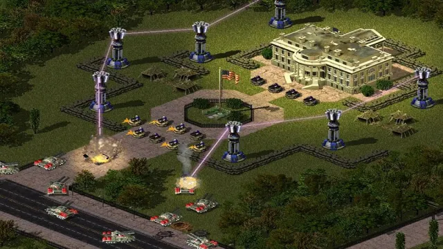 Bataille de Command and Conquer Red Alert 2 à la Maison Blanche