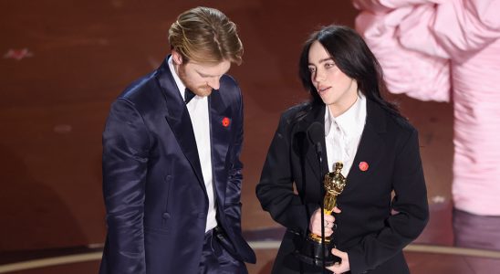 FINNEAS and Billie Eilish win Best Original Song for “What Was I Made For” from “Barbie” at the 96th Annual Oscars held at Dolby Theatre on March 10, 2024 in Los Angeles, California.