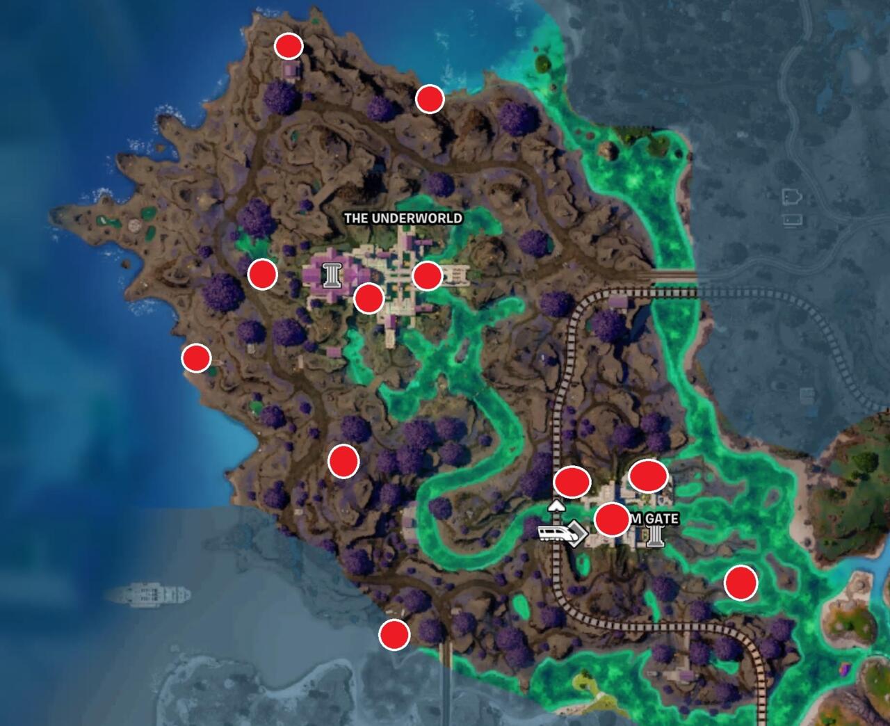 Tous les emplacements des coffres du monde souterrain