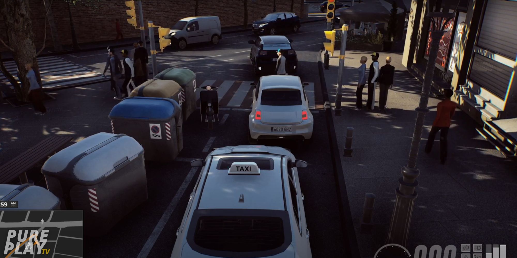 vie de taxi une ville simulateur de conduite chaos de la circulation mauvais ai