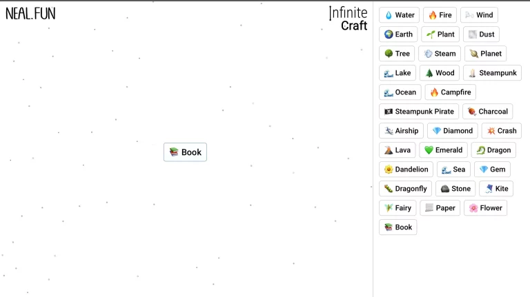 Book in Infinite Craft.