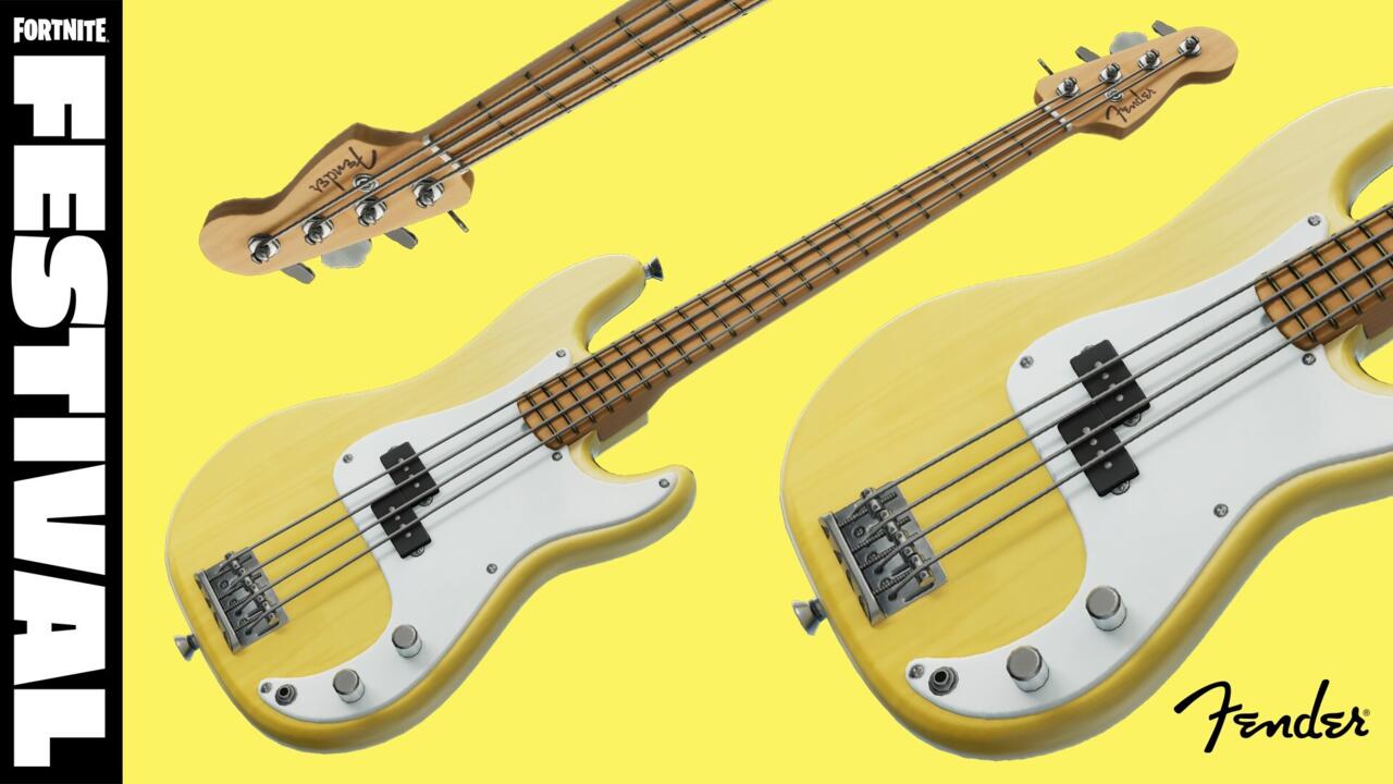 La guitare basse Fender de Fortnite