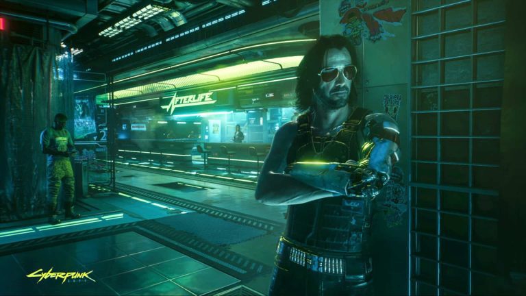 Cyberpunk 2077 Act 1 crowded oppressive atmosphere Johnny Silverhand Keanu Reeves opening hours CDPR CD Projekt Red