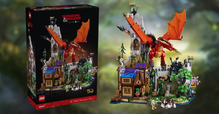 Le premier ensemble Donjons & Dragons de Lego arrive le mois prochain et contient à la fois un donjon et un dragon
